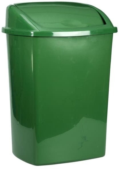 Kosh mbeturinash HAGLEITNER V-Part, 8L, plastik, jeshile e errët