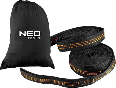 Rripa për varëse NEO TOOLS Hammock Straps, 2.5m, 300kg, të zinj