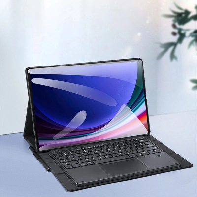 Kapak me tastierë Dux Ducis për Galaxy Tab S10 Ultra, S9 Ultra edhe S8 Ultra, me stand, ngjyrë e zezë