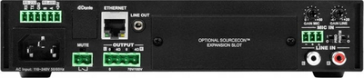 Amplifikator audio Audac MFA208, 2 x 40W 4 Ohm, 80W 70/100V, i zi