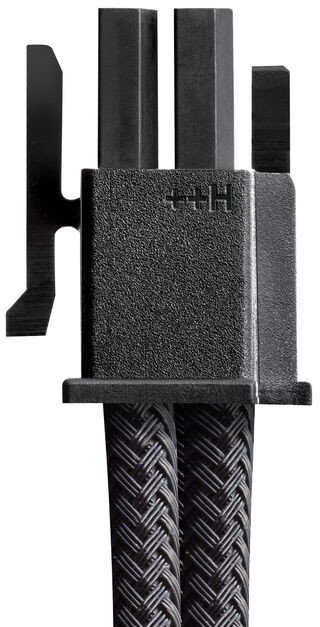 Kabllo energjie CableMod Pro Universal 12V-2x6 12VHPWR, kënd 90°, e zezë