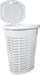 Kosh rrobash Palm Laundry Basket Washing, 50L, me kapak, bezhë