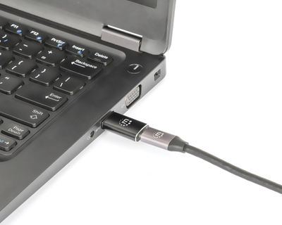 Adapter USB Manhattan, USB-A në USB-C, 10 Gbps, i zi