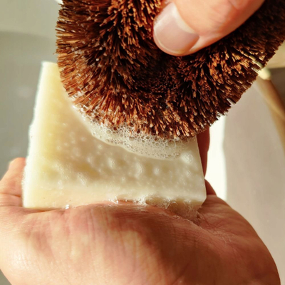 Sapun enësh LoofCo Washing Up Lime, vegan, 100g, i bardhë
