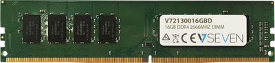 Memorie V7 DDR4, 16 GB, 2666 MHz, CL19, V72130016GBD
