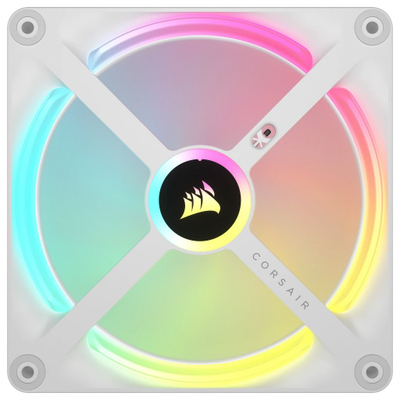Ventilator PC CORSAIR QX140 iCUE LINK RGB, 140mm, Magnetic Dome, i bardhë