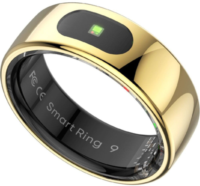 Unazë inteligjente Powerton Smart Ring Pro, madhësia 8, monitorim shëndeti, IP68, ngjyrë ari