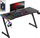 Tavolinë gaming Huzaro Hero 3.3 RGB, LED RGB, me mbajtëse aksesorësh, e zezë