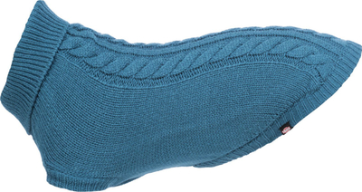 Pulovër për qen Trixie Kenton, 36 cm, lesh akrilik, blu