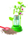 Set kreativ Clementoni Botany, laborator shkencor hidroponik, 7+ vjeç, jeshil
