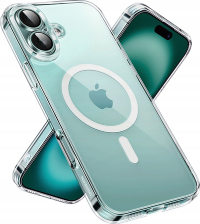 Kapak magnetik Ugreen Classy Clear për iPhone 16 Plus, transparent
