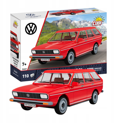 Set ndërtimi COBI Volkswagen Passat B1 Variant, 110 copa, shkallë 1:35, i kuq