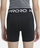 Pantallona të shkurtra sportive Nike Pro Big Girls 3", Dri FIT, për goca, të zeza