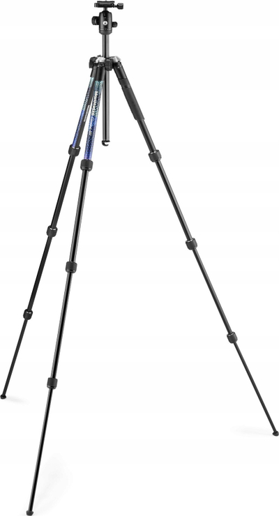 Trepied Manfrotto Element MII alumini, 4 copa, blu