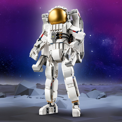 Set lodër LEGO Creator 3in1 Space Astronaut, figurë astronauti, modele të rindërtueshme, shumëngjyrësh