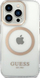 Kapak telefoni Guess GUHMP14LHTRMD për iPhone 14 Pro 6.1", Metal Outline, MagSafe, plastik i tejdukshëm me ngjyrë ari