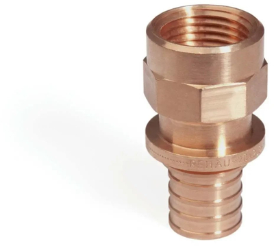Преод Rehau Rautitan RX+, 25 mm, внатрешен навој Rp 1/2, сива