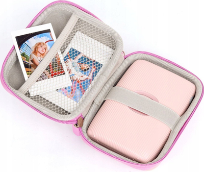 Etui për aparat LoveInstant, për Instax Mini Evo Mini LiPlay Mini Link, rezistent ndaj ujit, rozë me shkëlqim