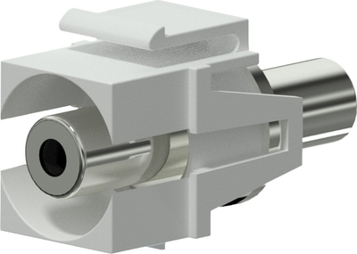 Конектор Keystone Procab VCK310/W, мини-џек стерео женка-женка, бел