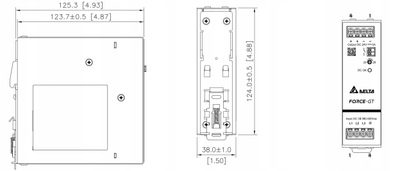 Furnizim energjie industrial Delta Electronics DRF-24V120W3GBA, 24V, 120W, trefazor