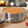 Rreth i rregullueshëm për tortë, çelik inox, 24 30 cm, 7 shtresa, argjend