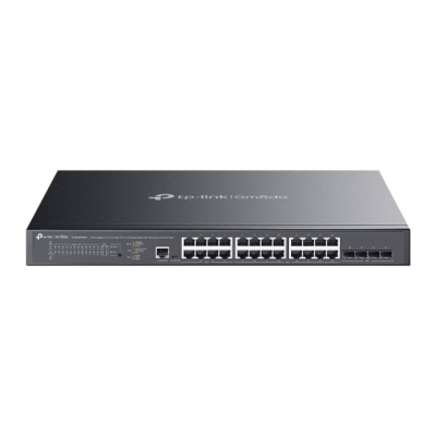 Switch rrjeti TP-Link Omada SG3428XMPP, 24x Gigabit PoE, L2+ i menaxhuar, i zi