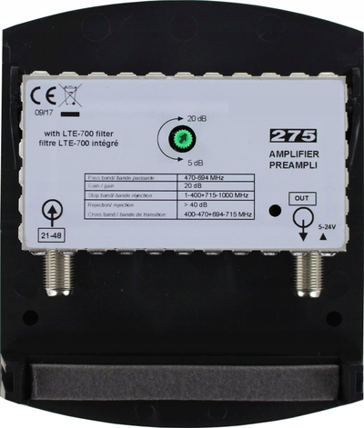 Përforcues antene Maximum CH21-48, 470-694 MHz, 20 dB, gri