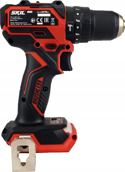 Trapan kaçavidë pa kabllo SKIL 3065 CA, 20V, brushless, e kuqe me të zezë