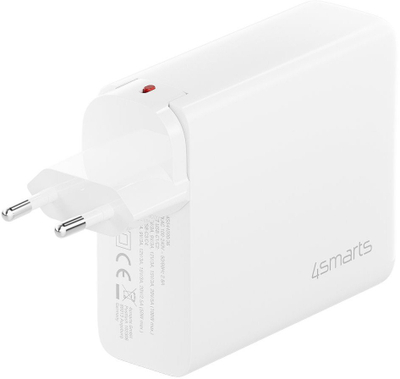 Karikues USB 4smarts GaN Flex Pro 200W, 4x USB C, Travel Edition, i bardhë