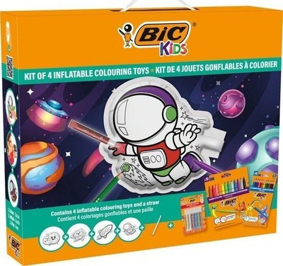 Set kreativ për fëmijë BIC Kids Airtoys Space, temë hapësinore, shumëngjyrësh
