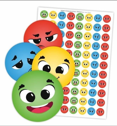 Stikera motivuese LearnHow Colorful Emotions, set 88 copë, shumëngjyrëshe