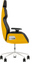Karrige gaming Thermaltake ARGENT E700, lëkurë natyrale, krahë 4D, e zezë me të verdhë