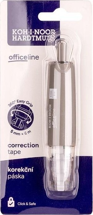 Shirit korrektues Koh-i-Noor 360 Easy Grip, 5 mm, 6 m, i bardhë