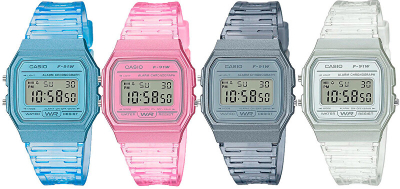 Orë digjitale Casio Collection Vintage F-91WS-7EF (007), e bardhë