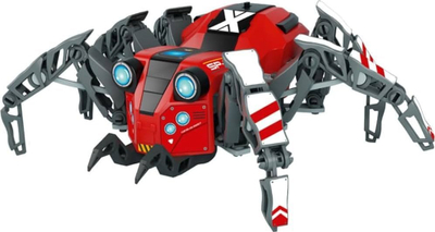 Lodër robotike Xtrem Bots Spider Bot, 110 copë, motor elektrik, e kuqe gri