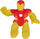 Figurë lodër TM Toys Goo Jit Zu Marvel Invincible Iron Man, elastike, për kalamaj, shumëngjyrëshe