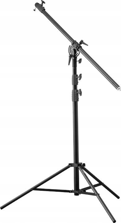 Статив за осветлување FalconEyes LSB-8 со boom arm, алуминиумски, професионален, црн