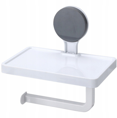 Mbajtës letre higjienike Bathroom Solutions, vetë-ngjitës, 18x11.5x17.6cm, i bardhë