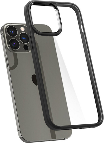 Mbrojtëse Spigen Ultra Hybrid për Apple iPhone 13 Pro, e zezë