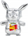 Lodër pelushi Pokémon Pikachu Celebration, edicion 25‑vjeçar, 30 cm, argjend metalik