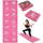 Tapet yoga i palosshëm EB Fit, 170x60 cm, 3 mm, rozë
