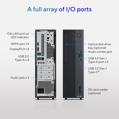 Kompjuter desktop ASUS ExpertCenter P5 P500SV, 16GB RAM, SSD 512GB, i zi