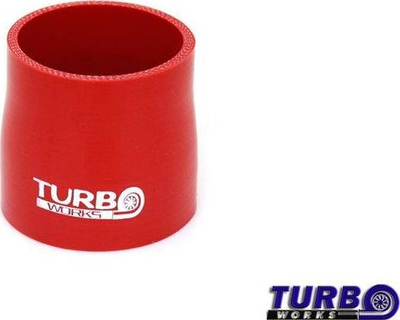 Reduktor i drejtë silikoni TurboWorks G Straight, 67-76mm, i kuq