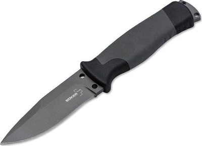 Thikë Boker Plus Outdoorsman, çelik Sandvik 12C27, dorezë GFK, shumëngjyrëshe