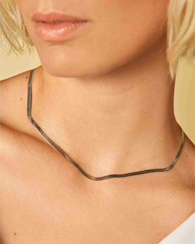 Rosefield Snake Necklace, Нерѓосувачки Челик, Сребрена