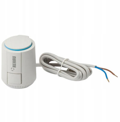 Термички мотор за вентили Рехау, 24V, M30 x 1.5, бел