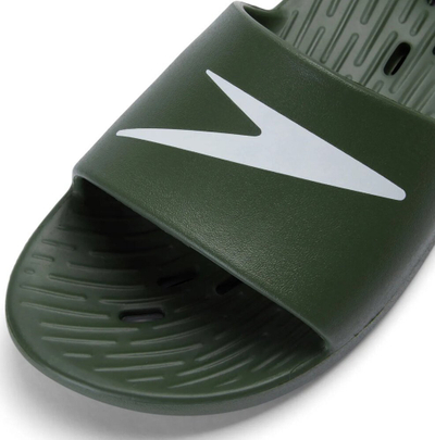 Shapka pishine Speedo Slide për burra, jeshile e errët