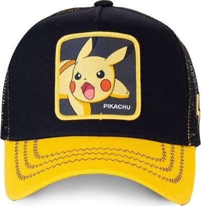Kapelë baseball Capslab Freegun Pokemon Pikachu CL-PKM2-1-PIK6, me rrjetë, e zezë