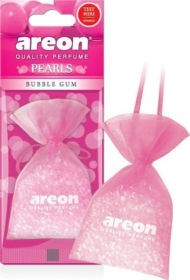 Freskues ajri makine Areon Pearls Bubble Gum, qese me perla aromatike, 25 g, rozë