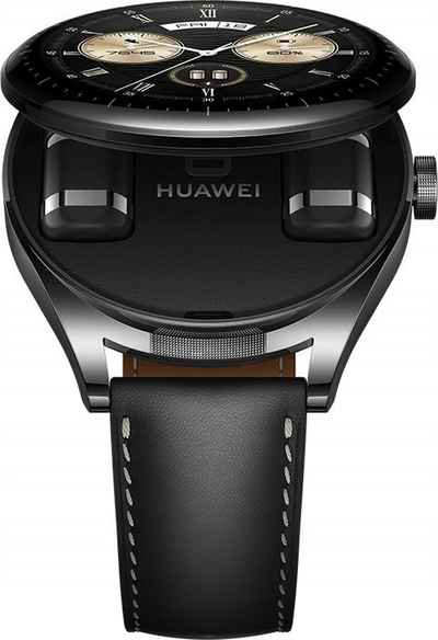 Ora e zgjuar Huawei Watch Buds, me kufje Bluetooth me ANC, GPS, e zezë